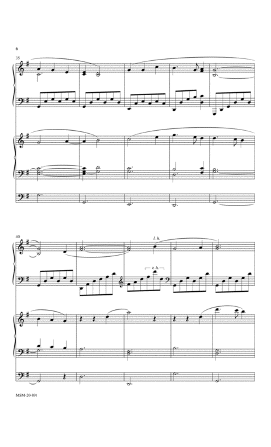 A Gospel Prelude Duet for Piano and Organ Organ scores gallery preview page 4