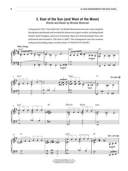 35 Jazz Arrangements for Solo Piano