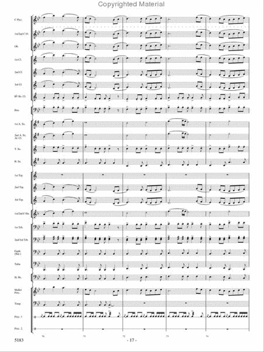 Portrait of Freedom Concert Band scores gallery preview page 16