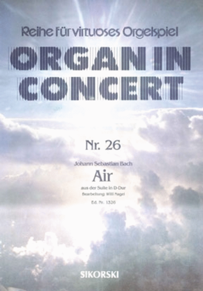 Book cover for Air Aus Der Suite In D-dur Fur Elektronische Orgel
