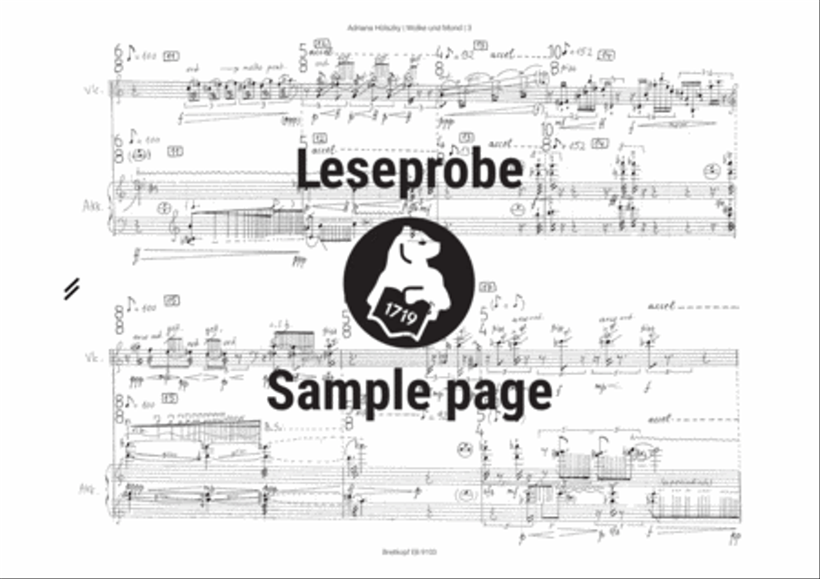 Wolke und Mond Accordion scores gallery preview page 4