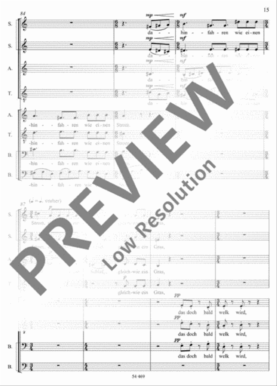 Mitten wir im Leben sind SSAATTBB scores gallery preview page 16