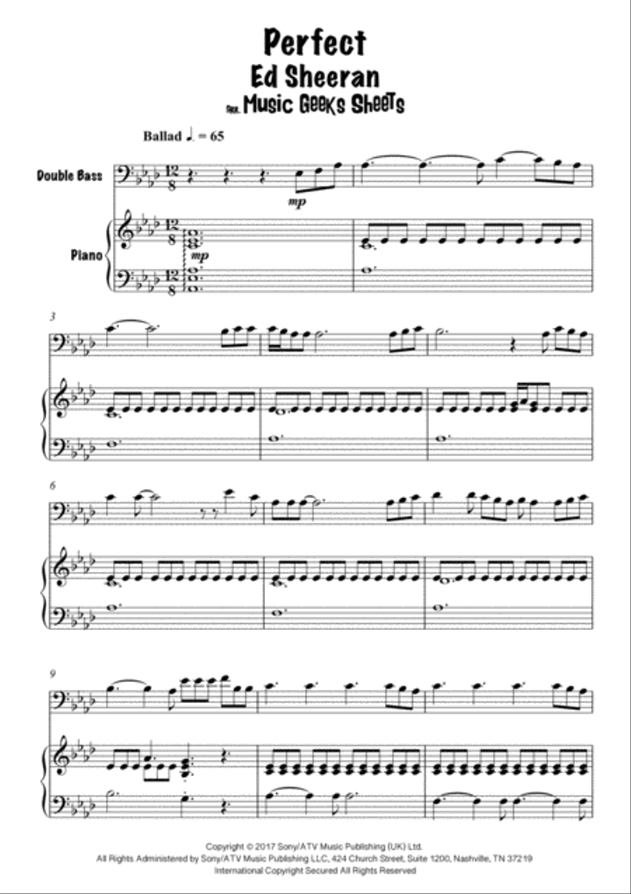 Perfect Double Bass scores gallery preview page 4