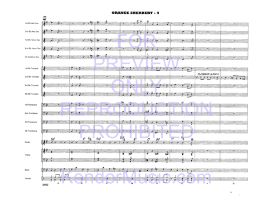 Orange Sherbert Orange Sherbert Jazz Ensemble scores gallery preview page 6