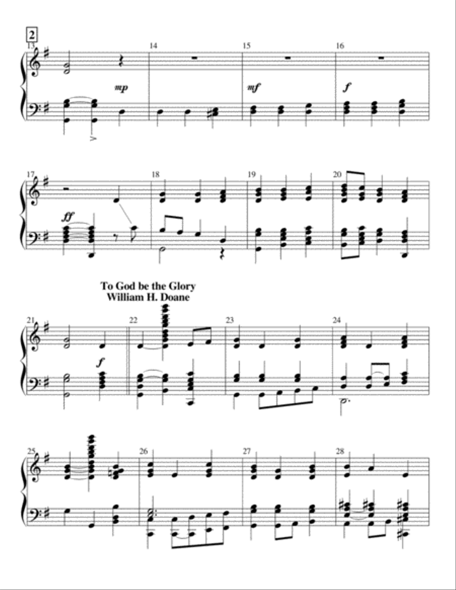 Worship Him Handbell Choir scores gallery preview page 2