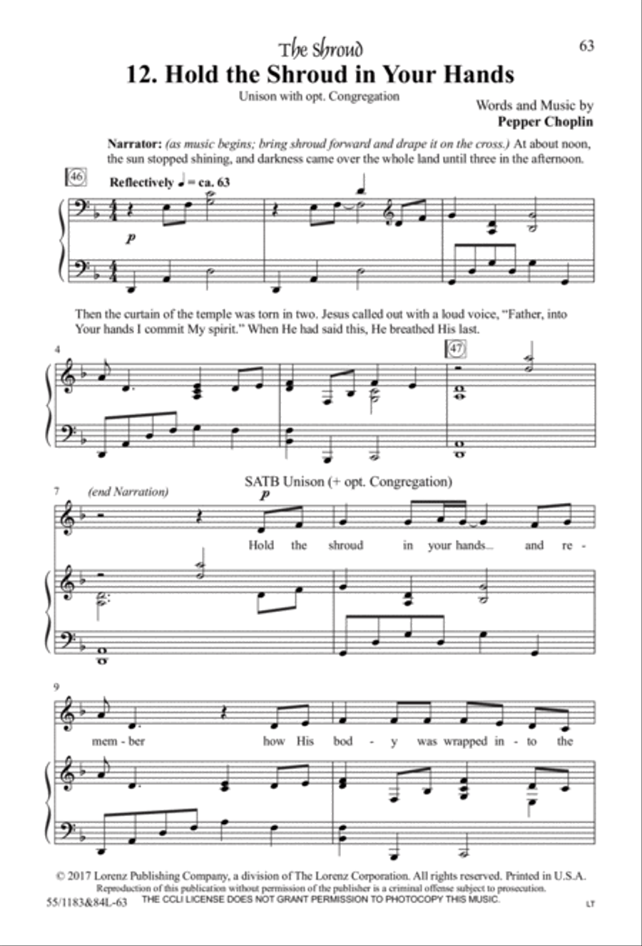 Come to the Cross and Remember - SATB with Performance CD image number null