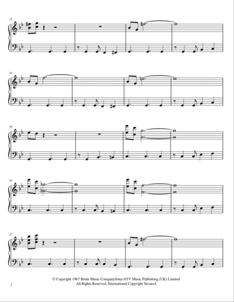 Mission: Impossible Theme (mission Accomplished) Easy Piano scores gallery preview page 2