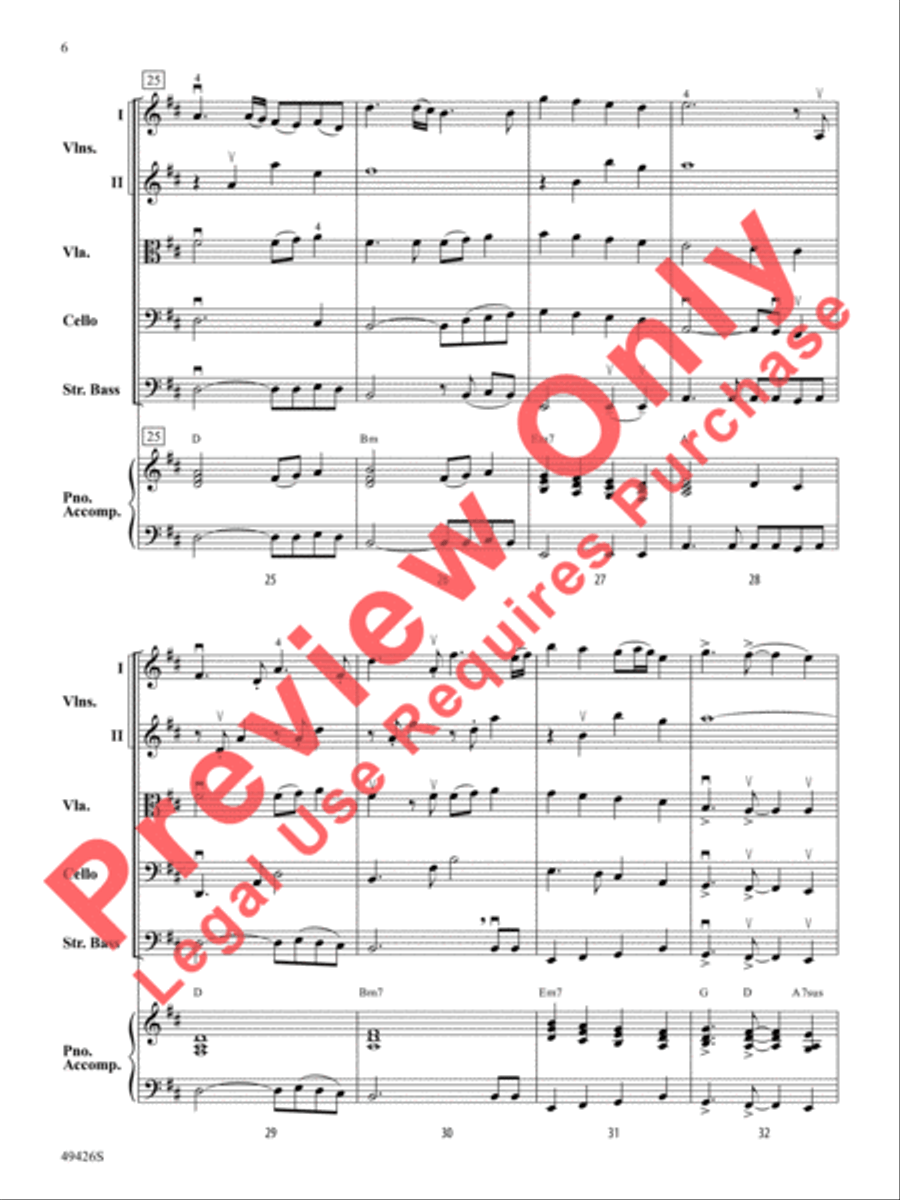 Come Fly With Me Come Fly With Me String Orchestra scores gallery preview page 7