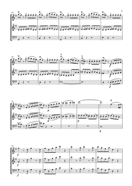 Eine Kleine Nachtmusik for 2 Violins and Bassoon image number null
