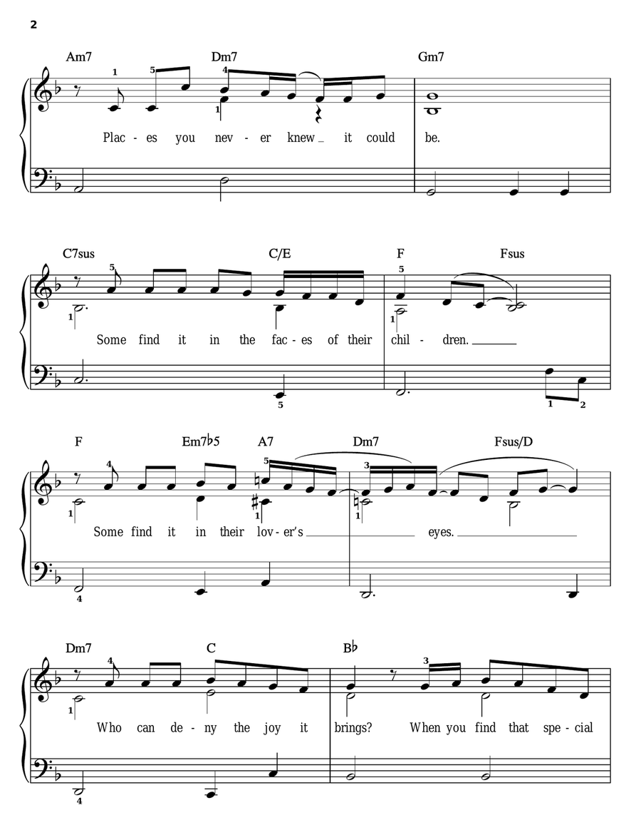 Flying Without Wings Easy Piano scores gallery preview page 2