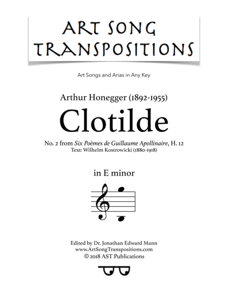 Clotilde (E minor)