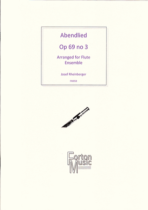 Book cover for Abendlied, Op 69 no 3