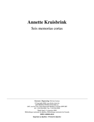 Book cover for Seis memorias cortas