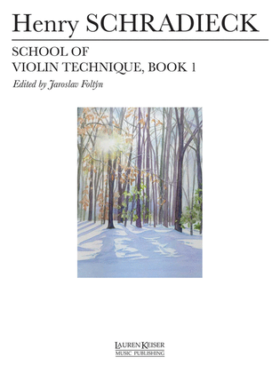 Book cover for School of Violin Technique - Book 1