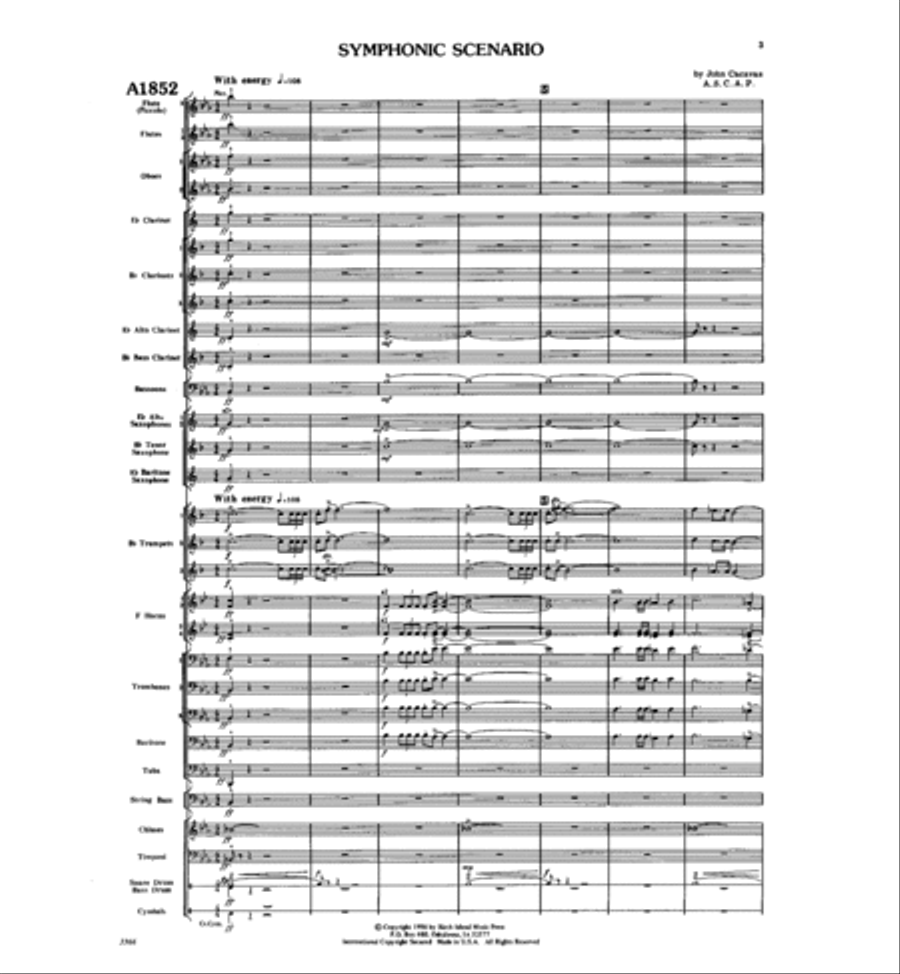 Symphonic Scenario Symphonic Scenario Concert Band scores gallery preview page 2