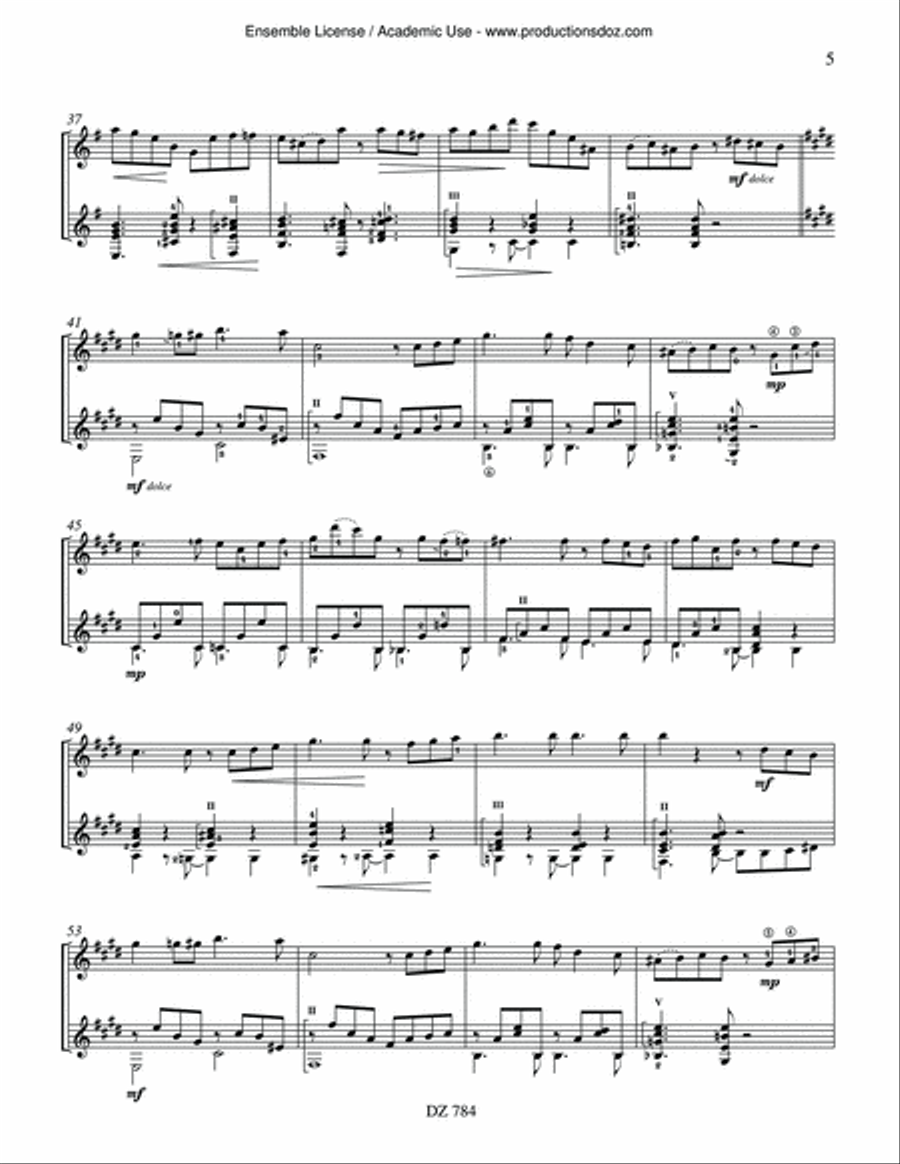 Nuestro Nuestro Classical Guitar scores gallery preview page 5
