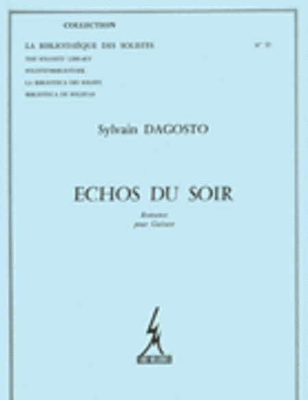 Dagosto Echos Du Soir Romance Lm011 Guitar Book