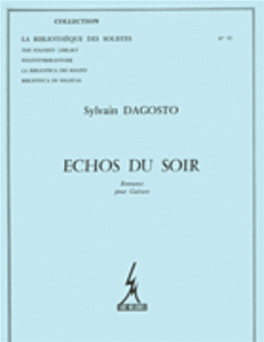 Dagosto Echos Du Soir Romance Lm011 Guitar Book Classical Guitar scores gallery preview page 1