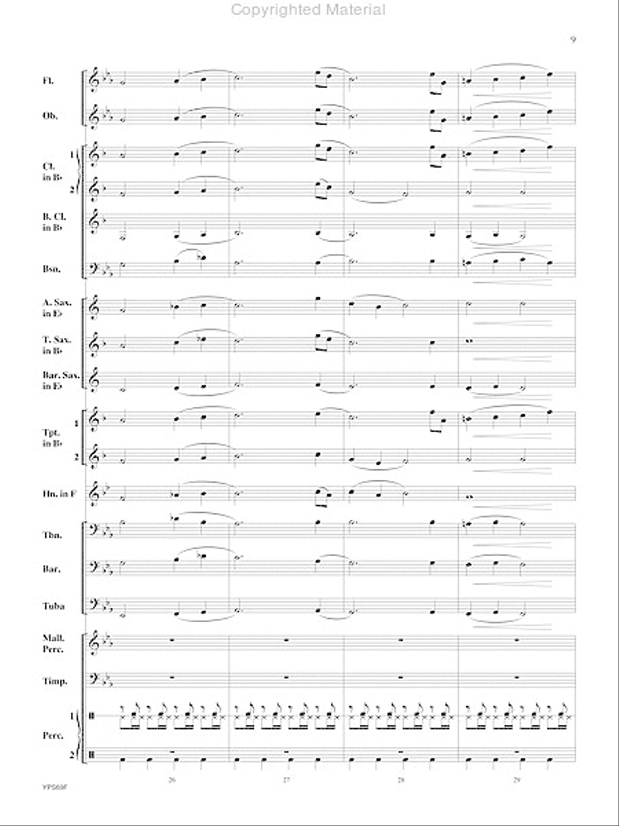 Will Drum for Food Will Drum for Food Concert Band scores gallery preview page 10