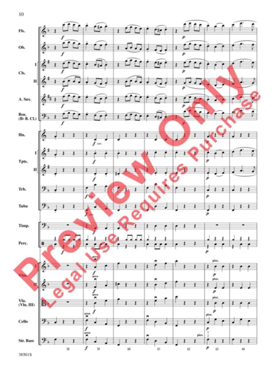 Aragonaise from Carmen Full Orchestra scores gallery preview page 11