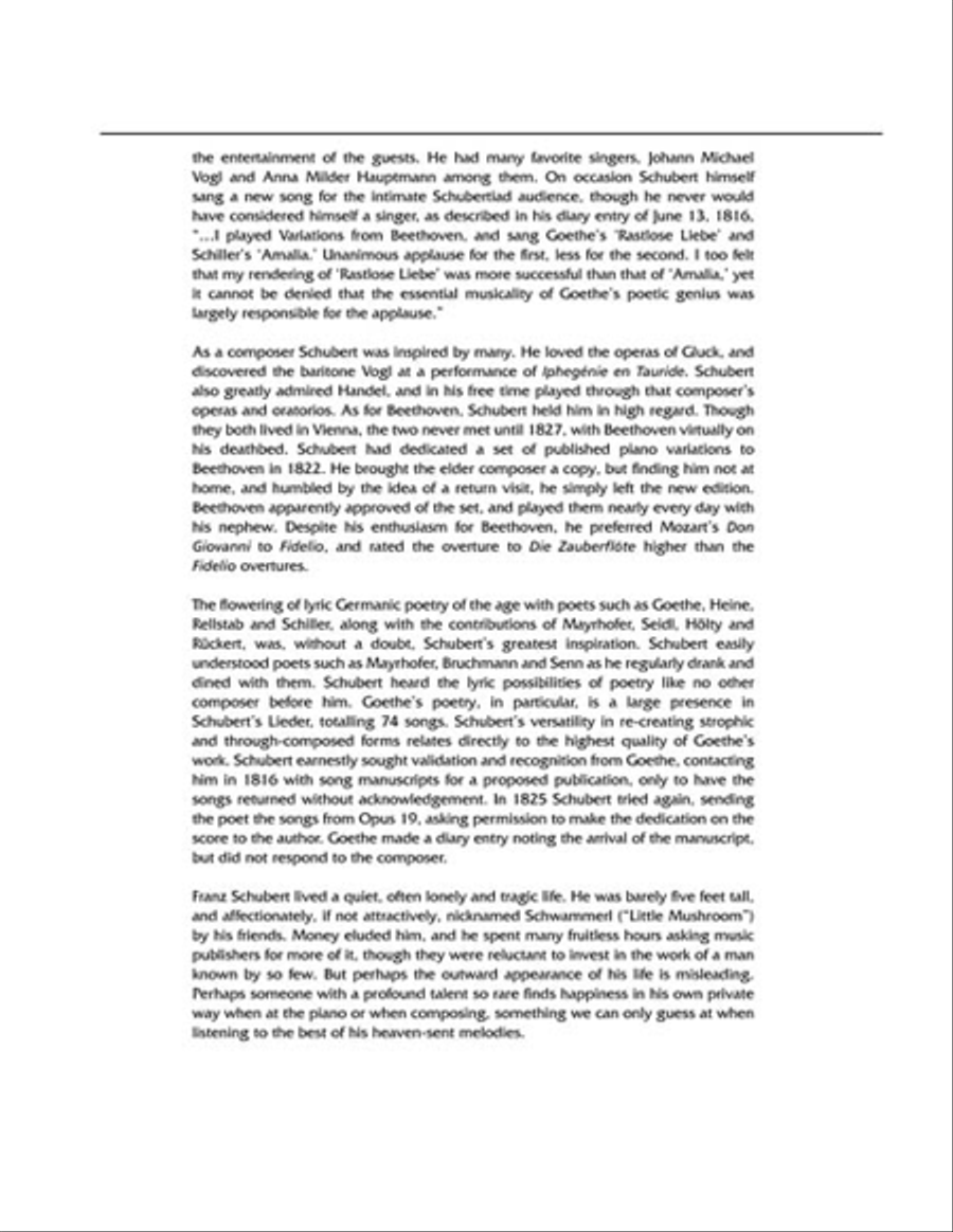Franz Schubert – 100 Songs Voice scores gallery preview page 6