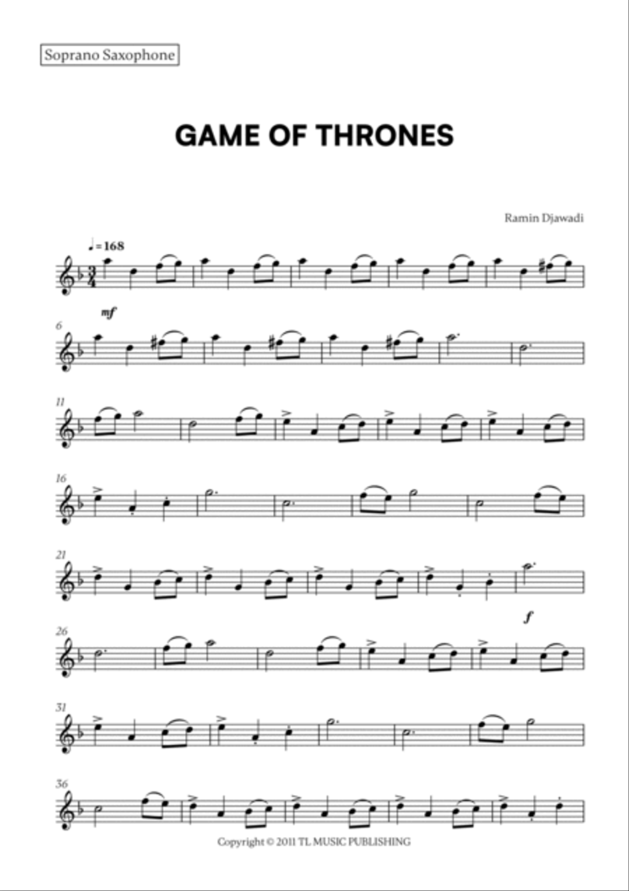 Game Of Thrones Woodwind Duet scores gallery preview page 4
