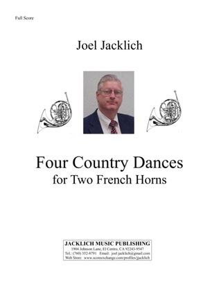 Four Country Dances for Two French Horns