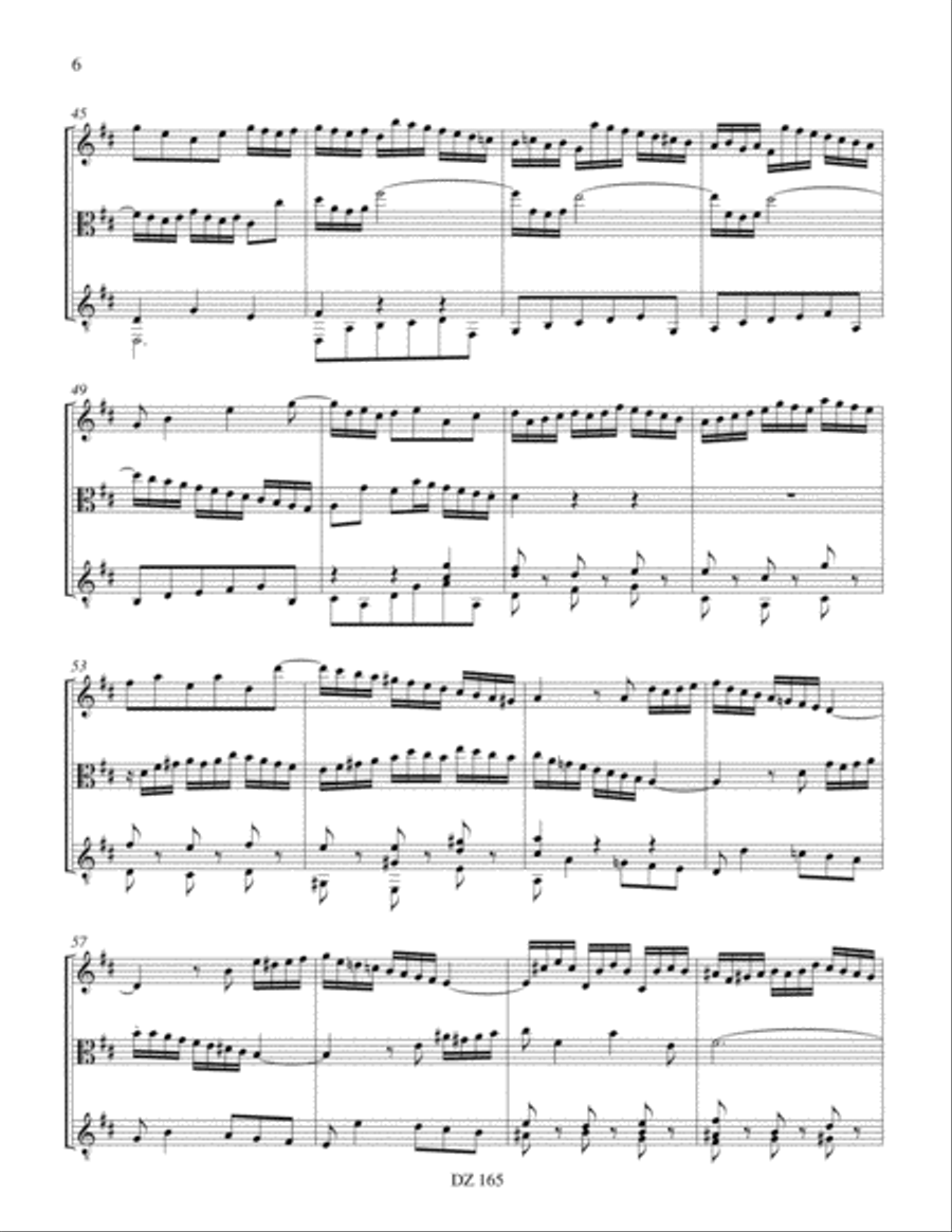 Six sonates en trio, vol. V, BWV 529 Flute scores gallery preview page 6