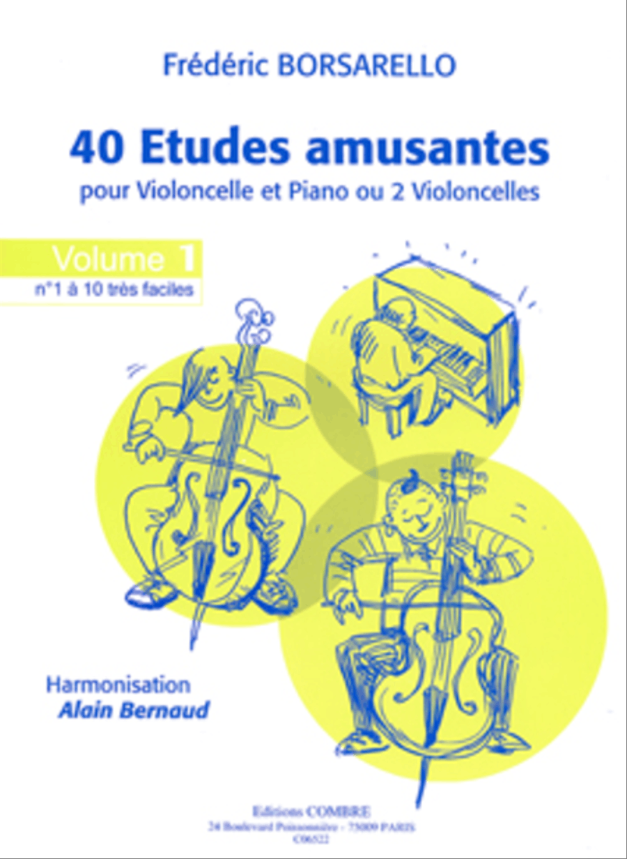 Etudes amusantes (40) - Volume 1 (1 a 10) Piano Accompaniment scores gallery preview page 1
