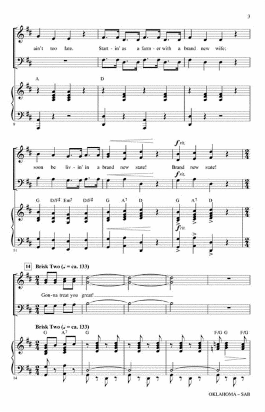Oklahoma 3-Part scores gallery preview page 3