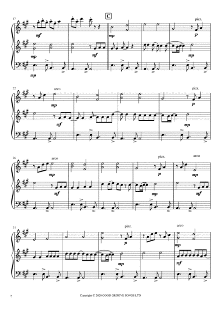 Bittersweet Symphony Bittersweet Symphony String Trio scores gallery preview page 3
