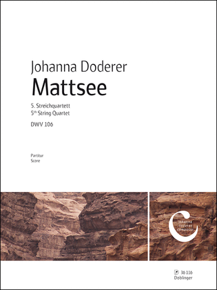 Book cover for Mattsee 5. Streichquartett