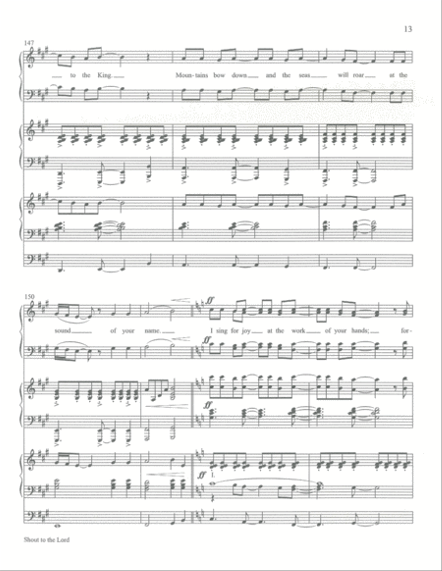 Shout to the Lord Organ scores gallery preview page 14