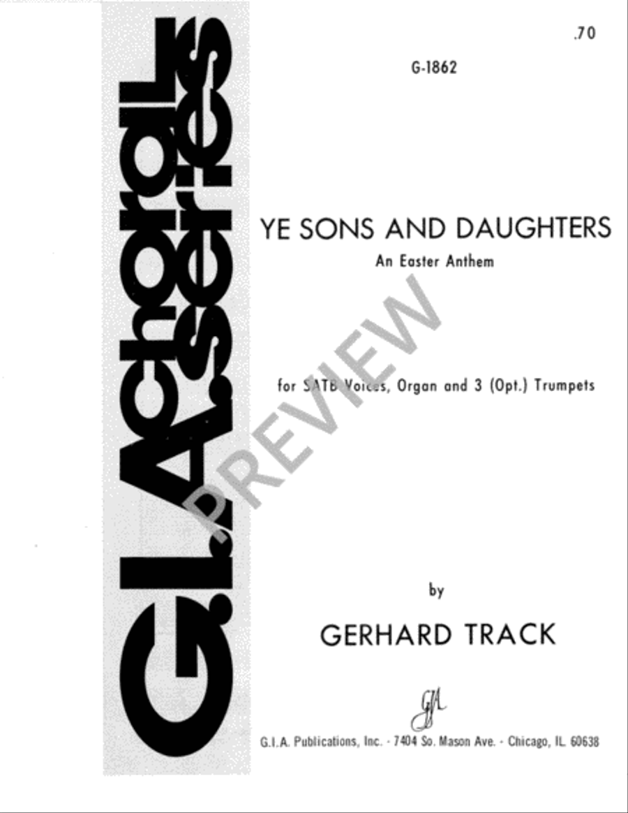 Ye Sons and Daughters - SATB edition