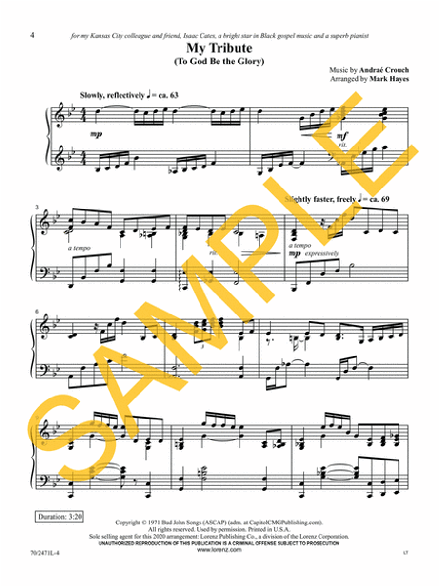 Through It All Piano Solo scores gallery preview page 5