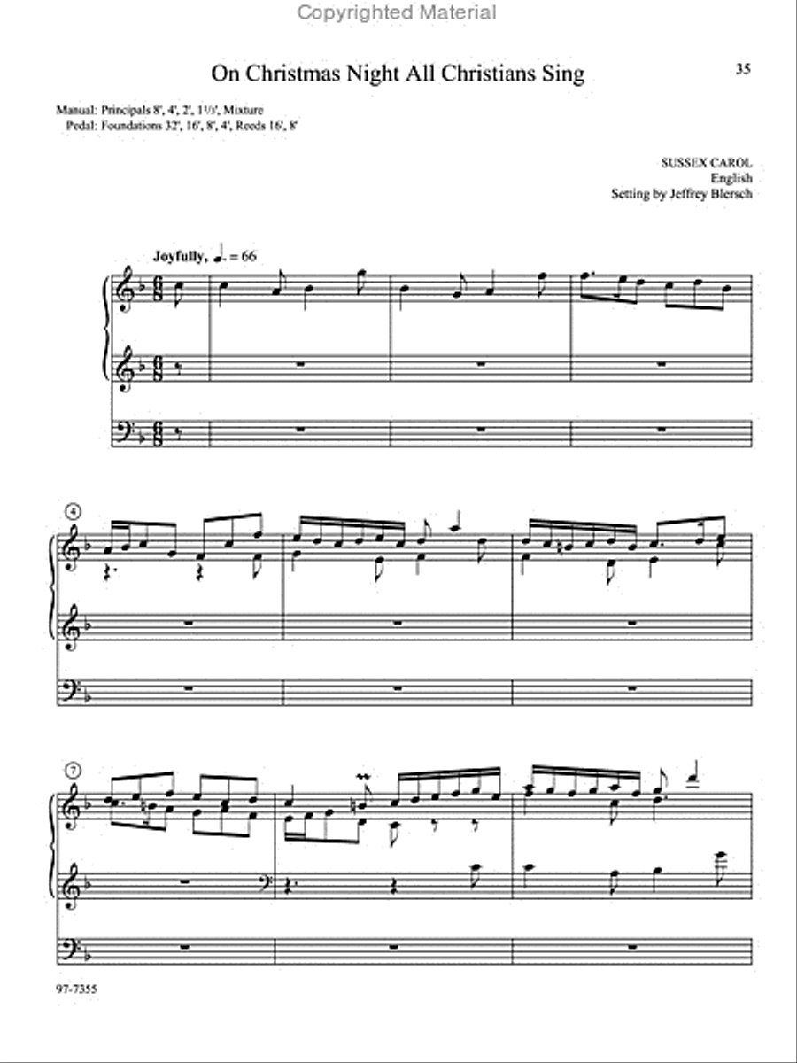 On Christmas Night: Eight Carols for Organ On Christmas Night: Eight Carols for Organ Organ Solo scores gallery preview page 8