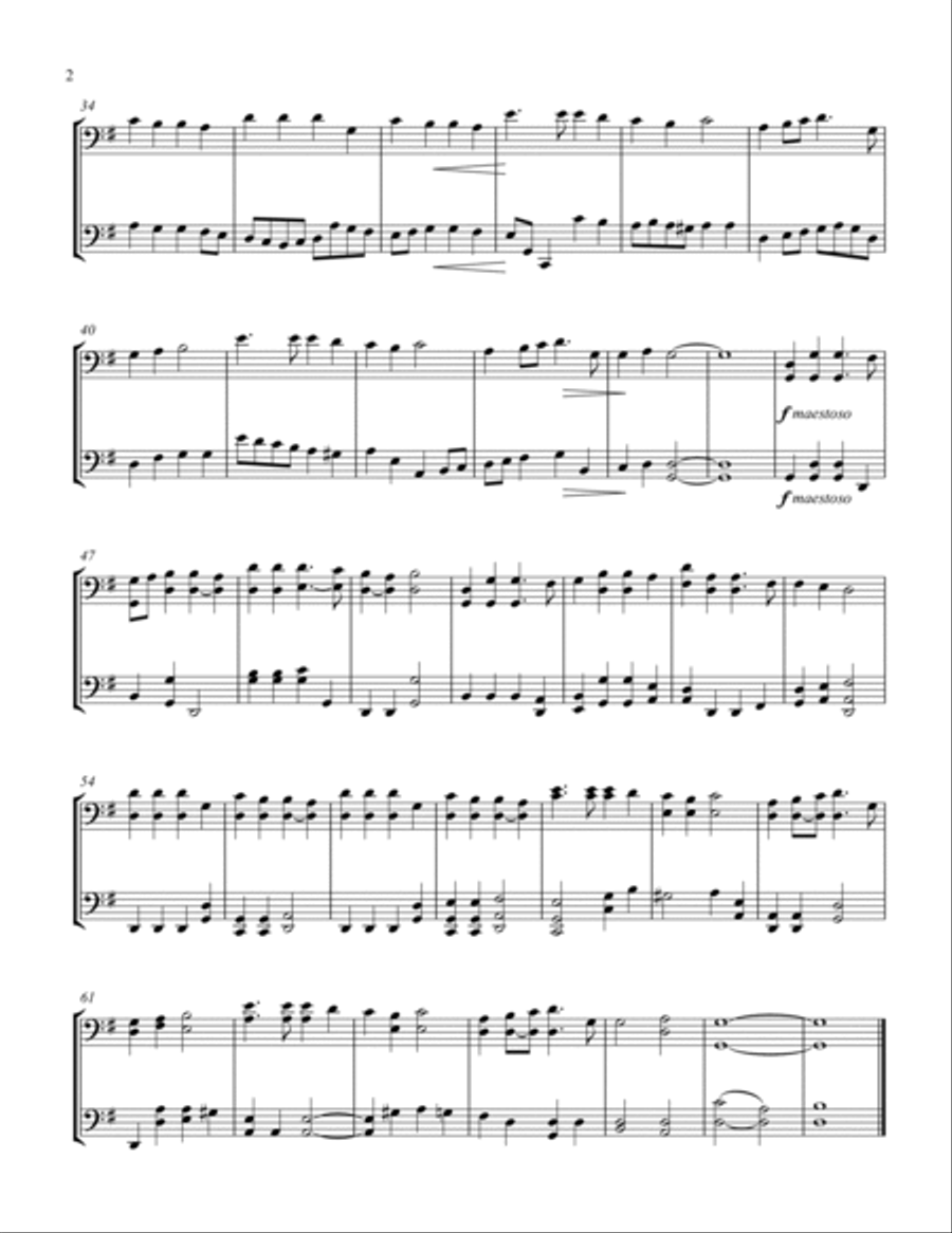 Hark! The Herald Angels Sing Hark! The Herald Angels Sing String Duet scores gallery preview page 3