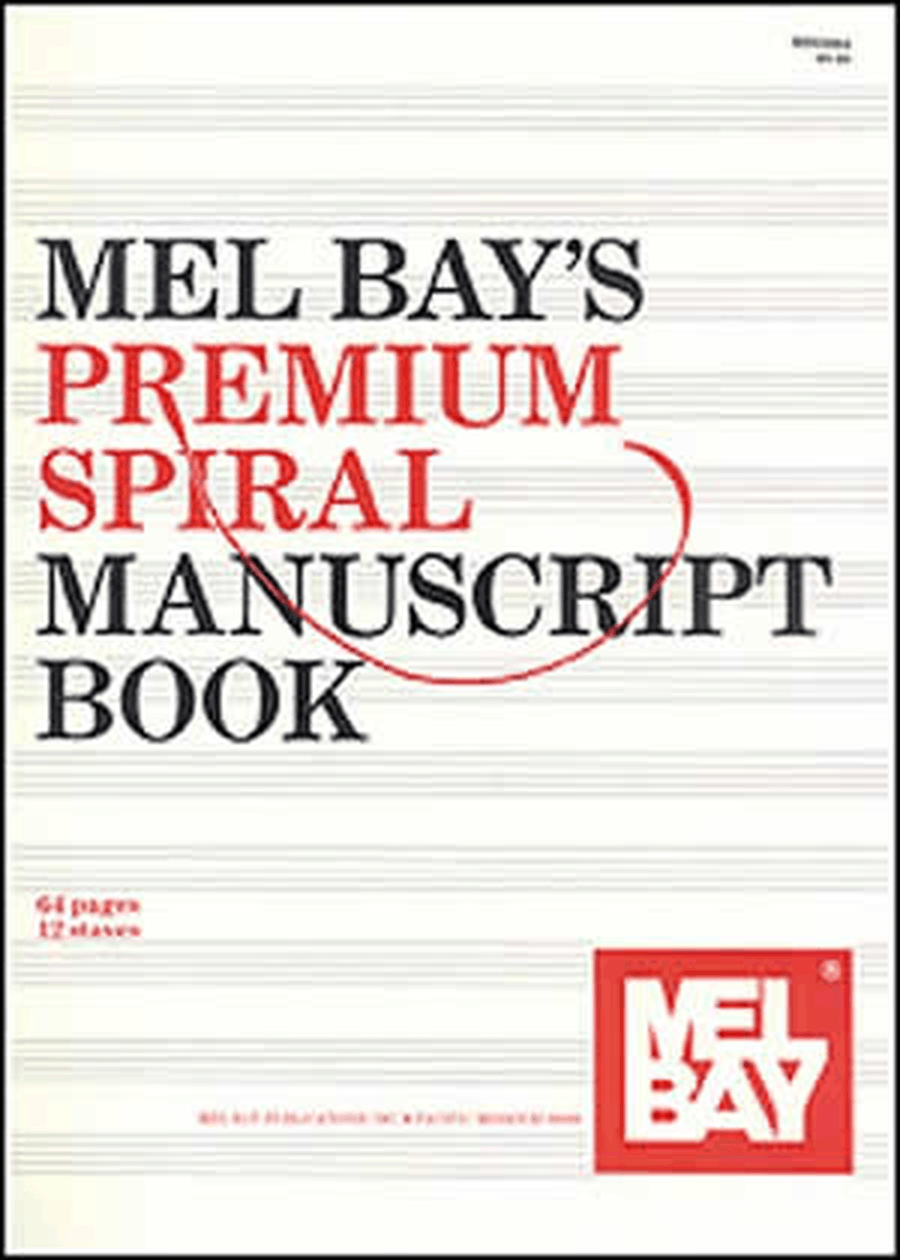 Premium Spiral Manuscript Book Staff Paper scores gallery preview page 1