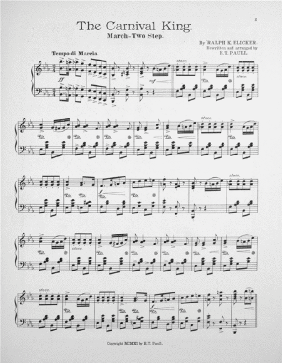 The Carnival King Piano Solo scores gallery preview page 2