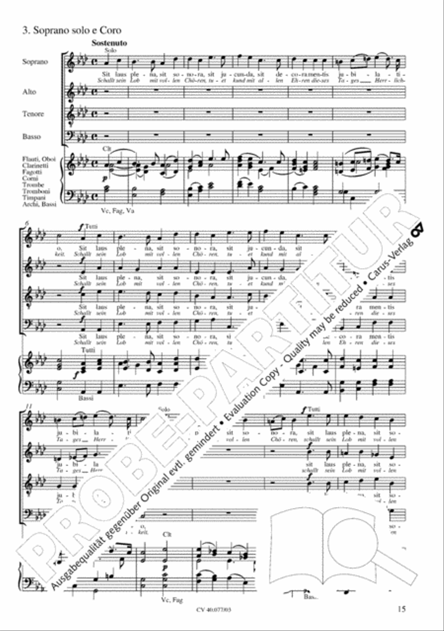 Lauda Sion 4-Part scores gallery preview page 20