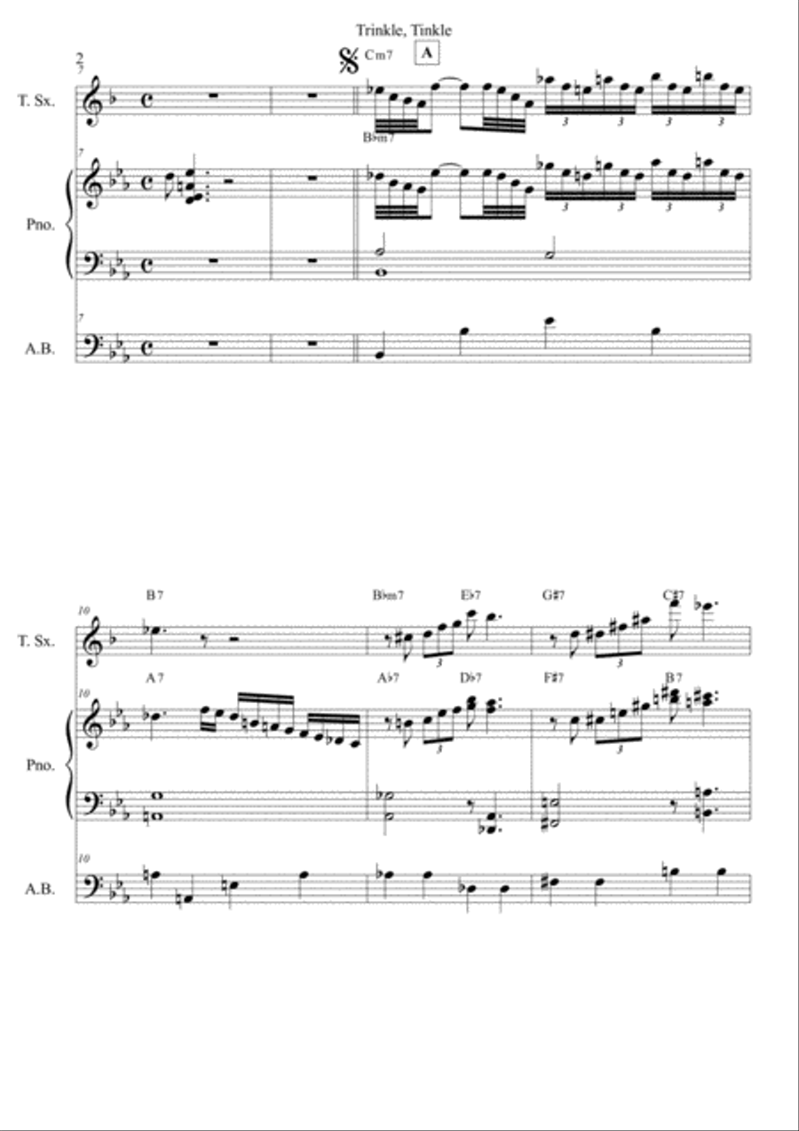 Trinkle-tinkle Small Ensemble scores gallery preview page 3