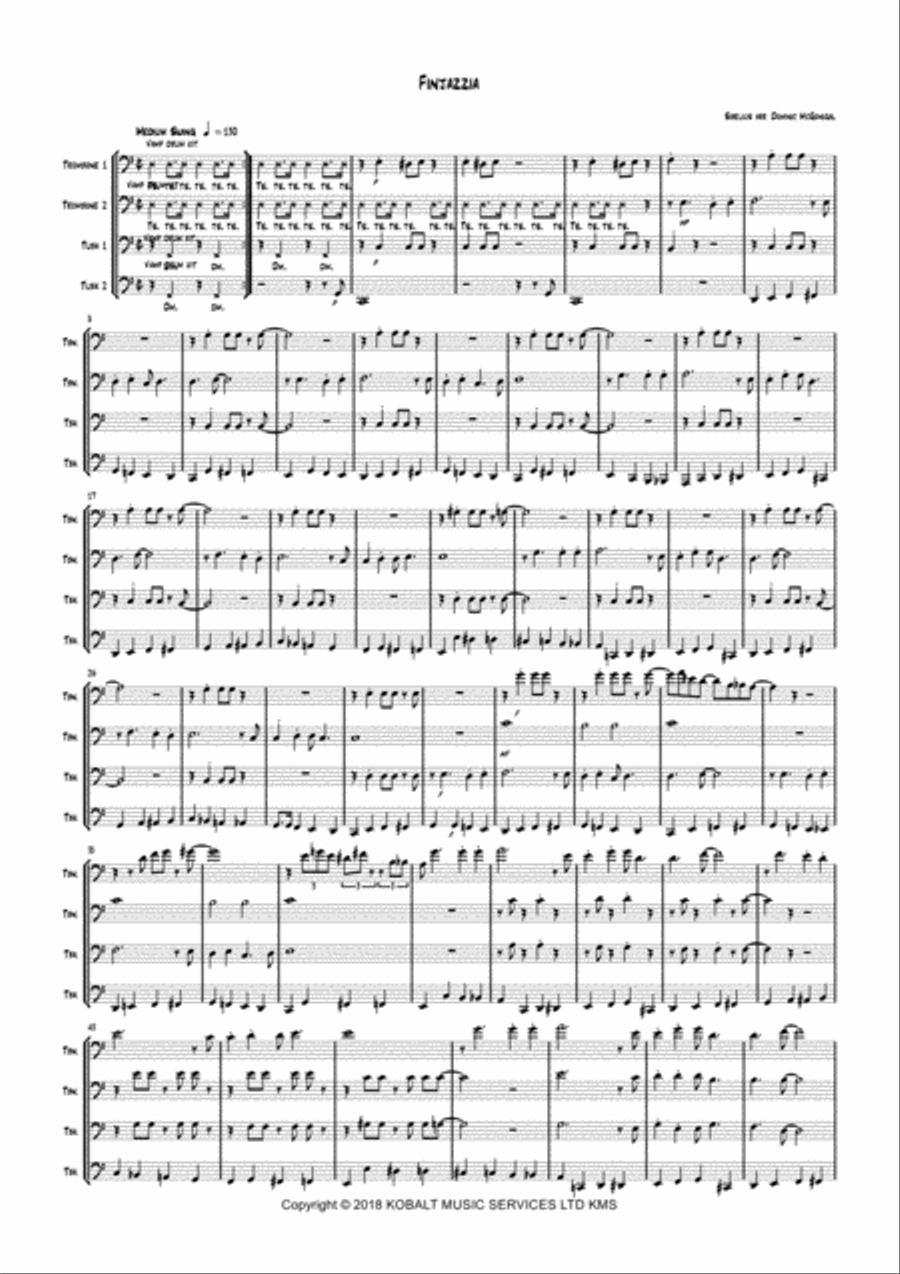 A Finnish Summer Night Finlandia Brass Ensemble scores gallery preview page 2