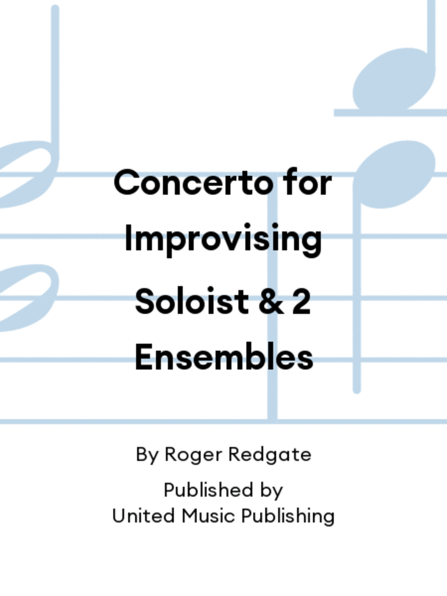 Concerto for Improvising Soloist & 2 Ensembles Flute scores gallery preview page 1