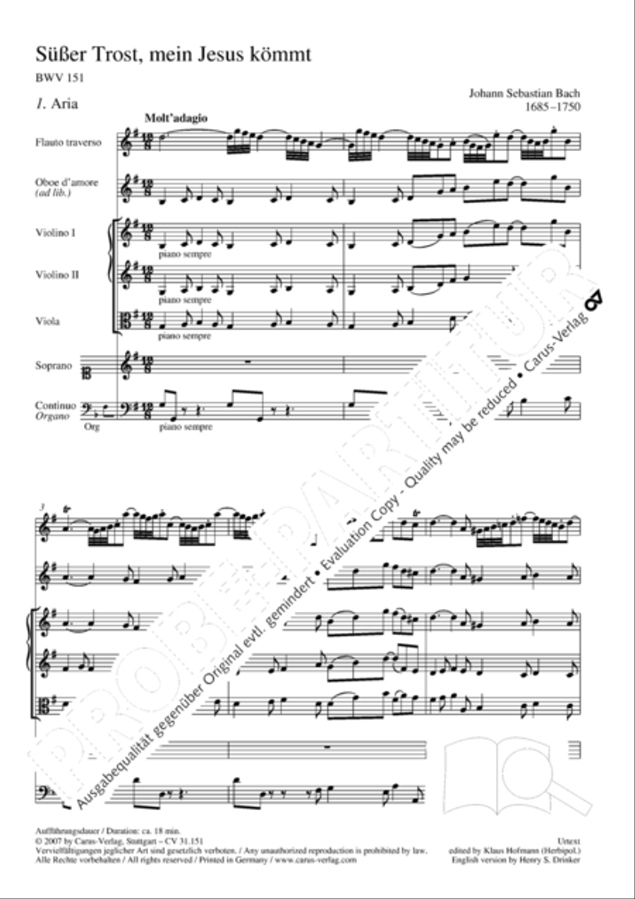 Comfort sweet, that Jesus came 4-Part scores gallery preview page 6