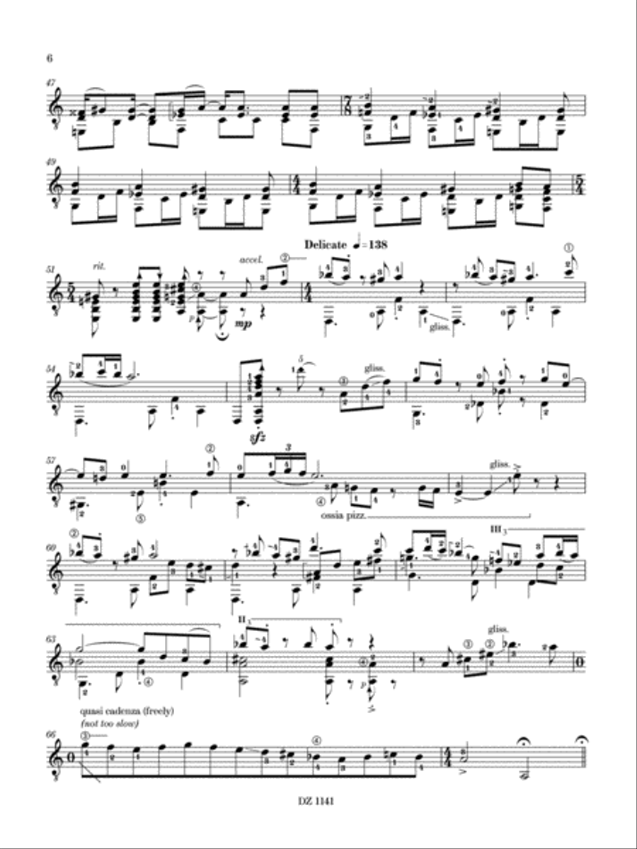 Spatula (a scrambled pastiche) Classical Guitar scores gallery preview page 6