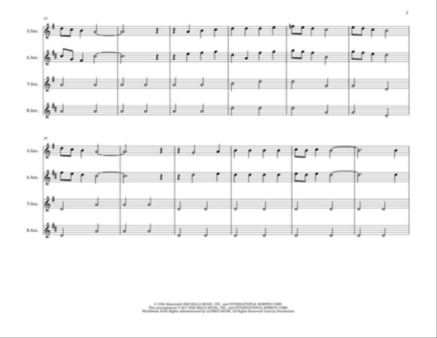 The Little Drummer Boy Small Ensemble scores gallery preview page 2
