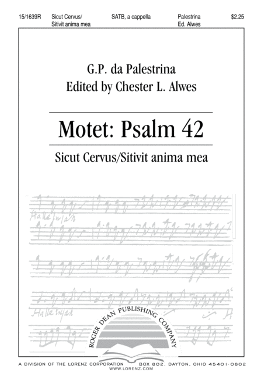 Motet Psalm 42 4-Part scores gallery preview page 2