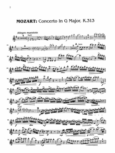 Concerto for Flute and Orchestra G major KV 313 image number null