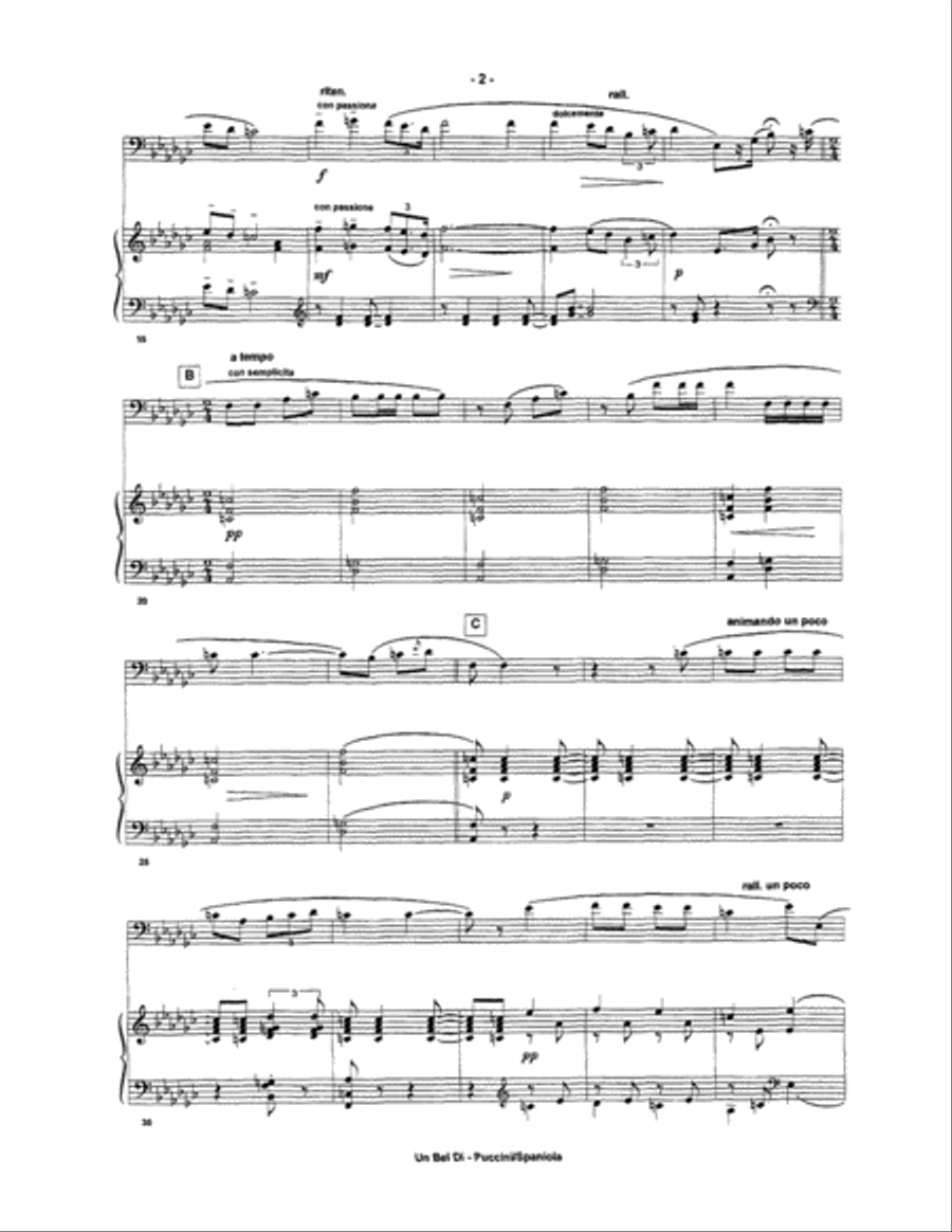 Un Bel Di Un Bel Di Euphonium scores gallery preview page 3