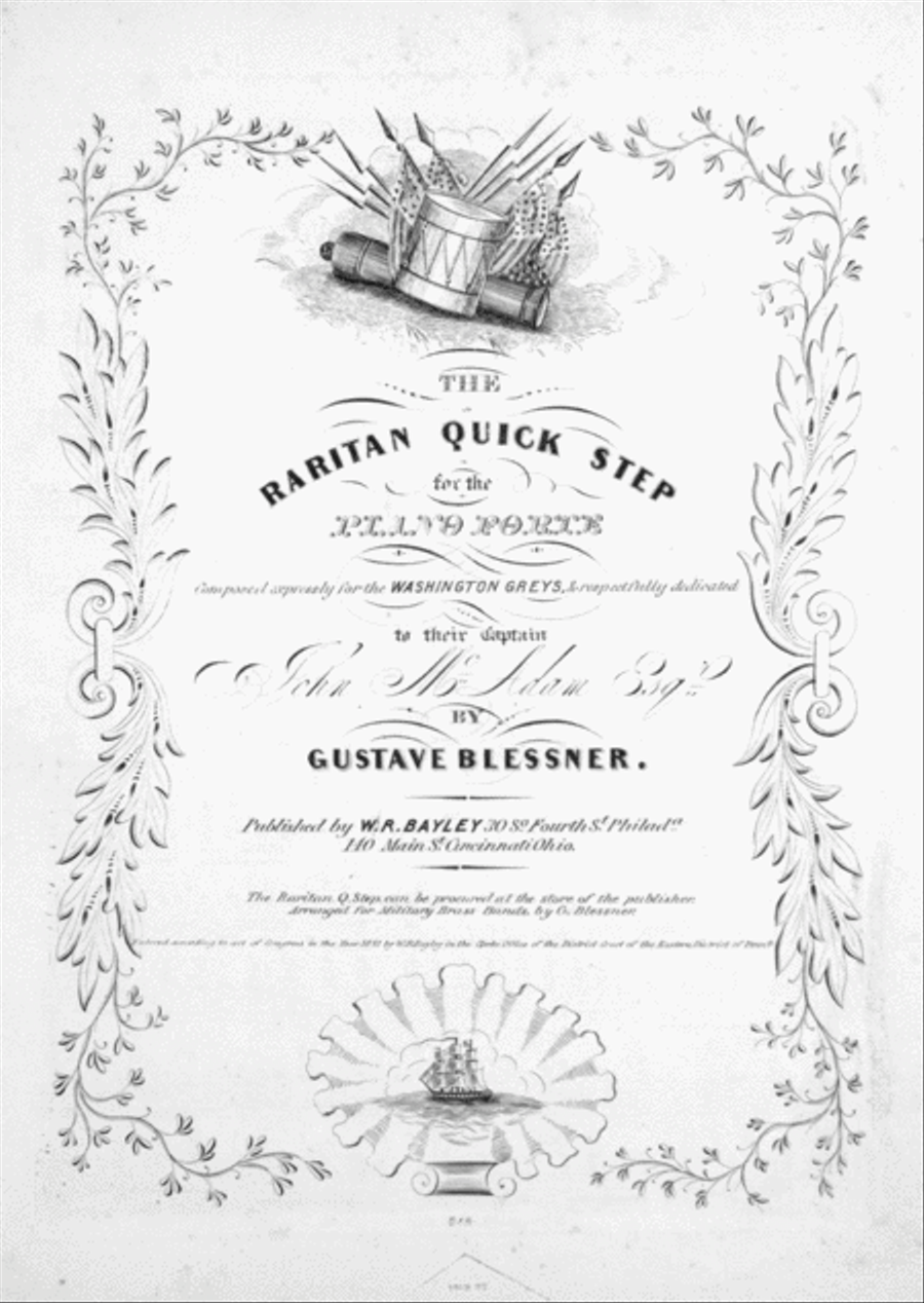 The Raritan Quick Step for the Piano Forte Piano Solo scores gallery preview page 1